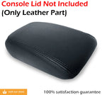 Center Console Lid Armrest Cover for Audi A3 (2015–2020) Black PVC Leather