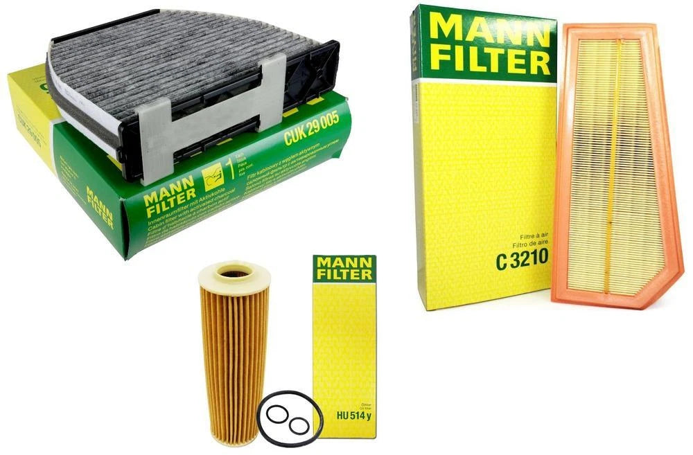 Mann Oil Air Carbon Cabin Filter Kit for Mercedes W204 C250 (2012–2015)