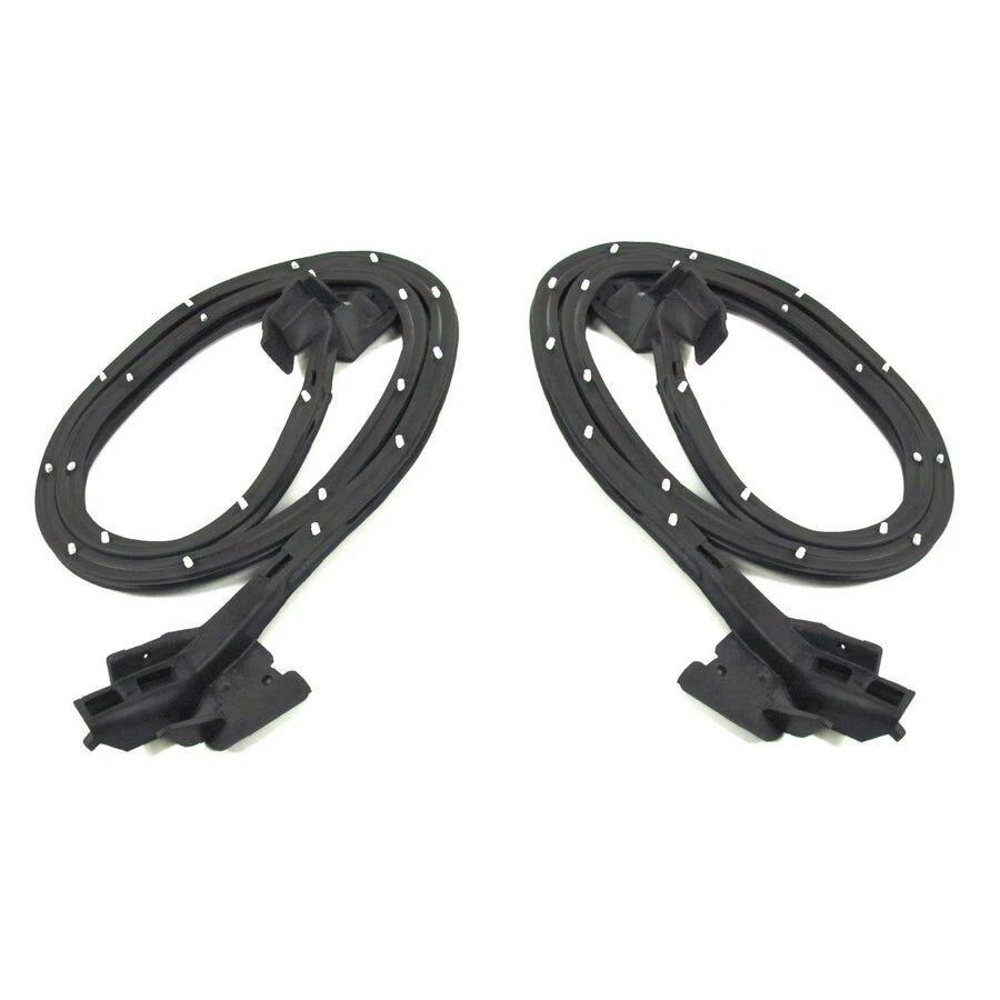 Rubber Door Weatherstrip Seals Pair for 1968–1969 Camaro Firebird