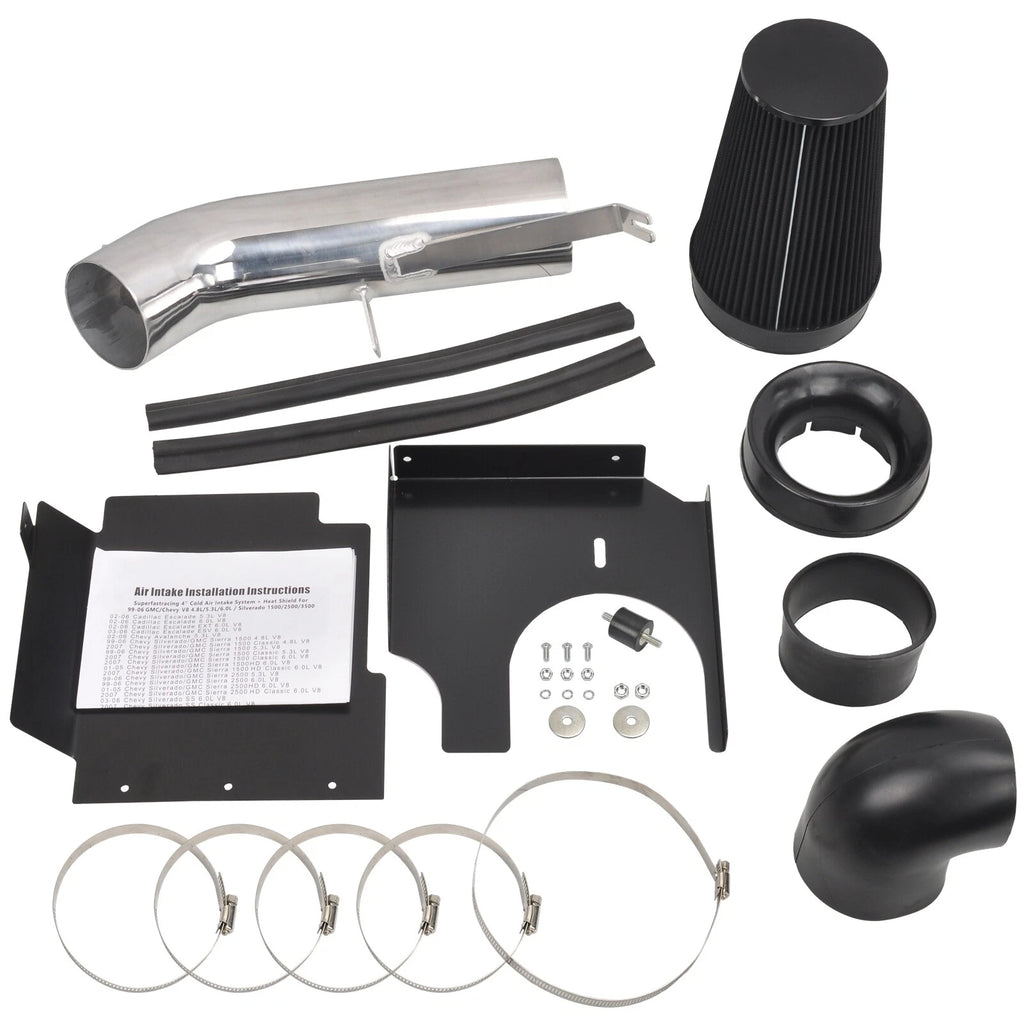 Cold Air Intake Kit for Chevy GMC V8 4.8L/5.3L/6.0L (1999–2007)