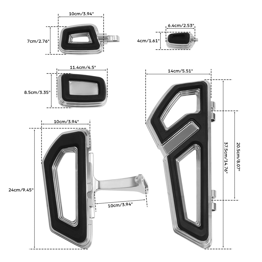 Footboards & Shifter Pegs for Harley Touring (2000–2023)