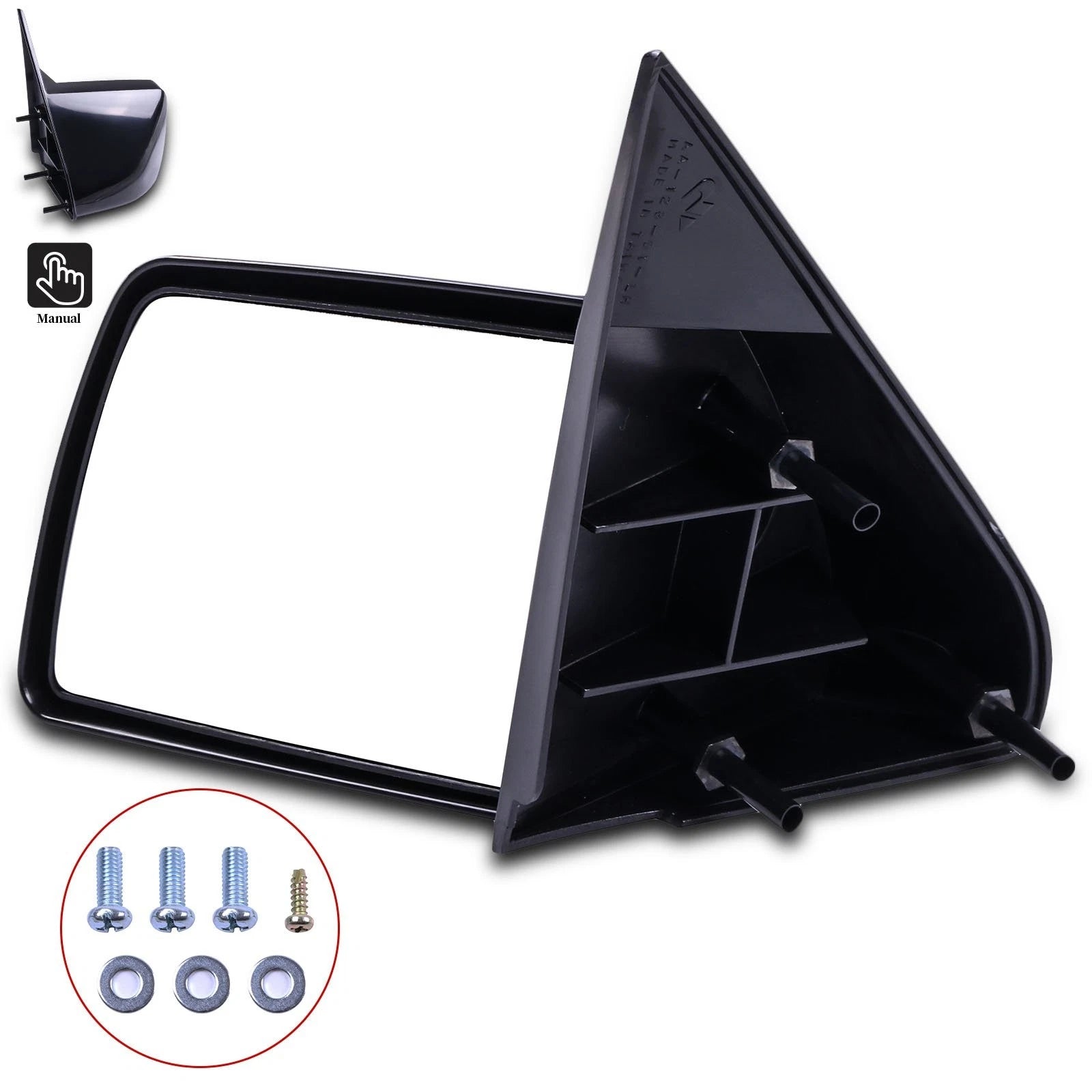 Manual Side View Door Mirror Left for GMC Chevy C/K Pickup (1988–1999)