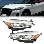 Set of 2 Halogen Headlights for Nissan Kicks (2021–2023) Chrome