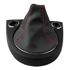 Manual Shift Boot for Fiat 500 Abarth (2012–2019) Red Stitch PVC Leather