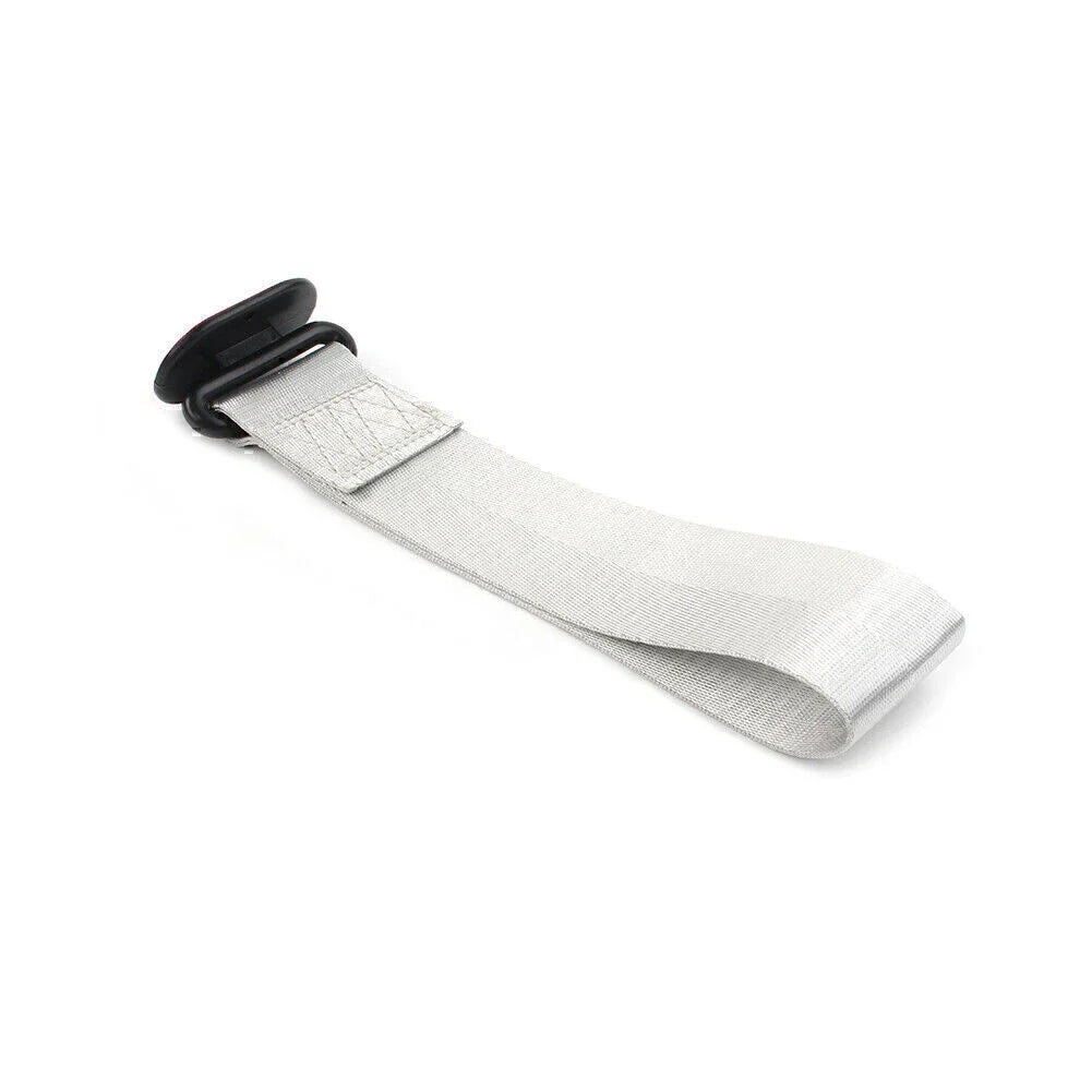 Grey Car Tow Towing Strap Belt Rope for Universal Rear/Front Bumper