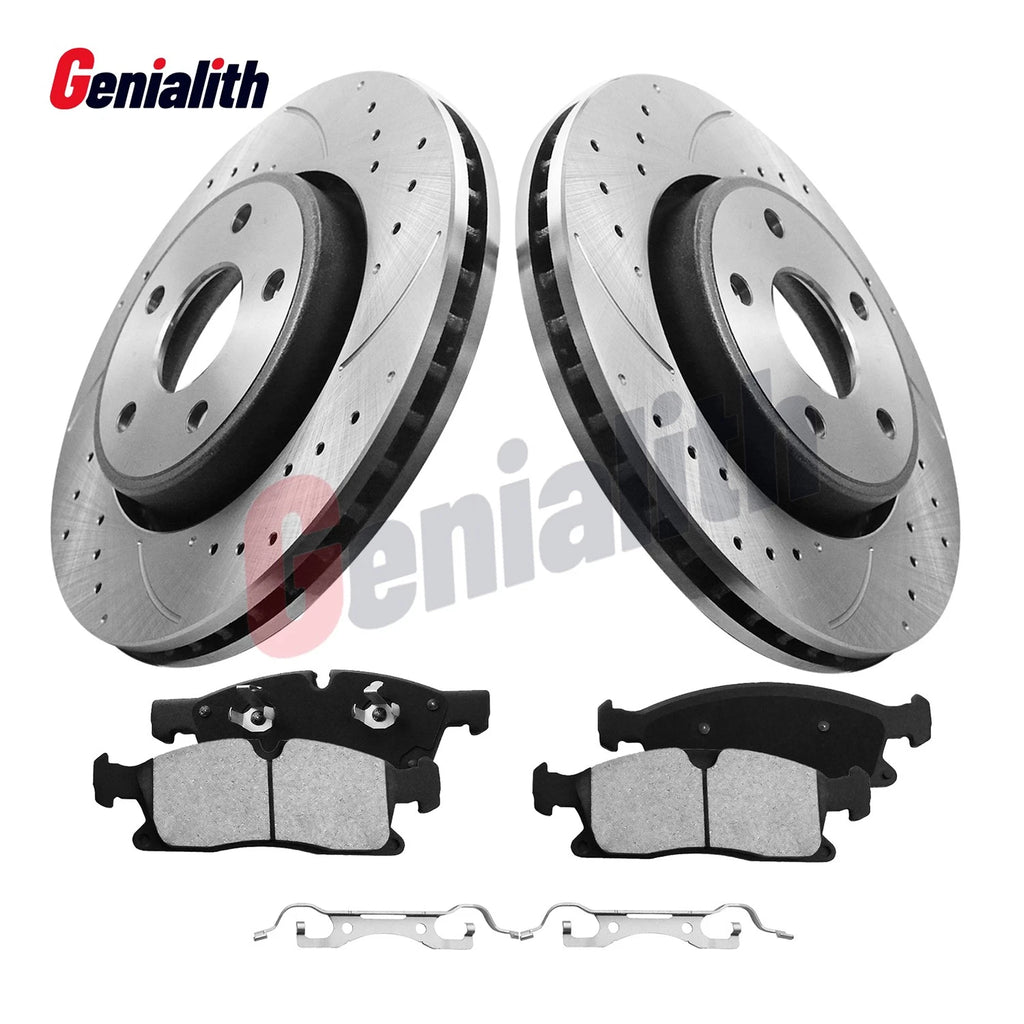 330mm Front Disc Rotors & Brake Pads for Dodge Durango Grand Cherokee (2012–2020)