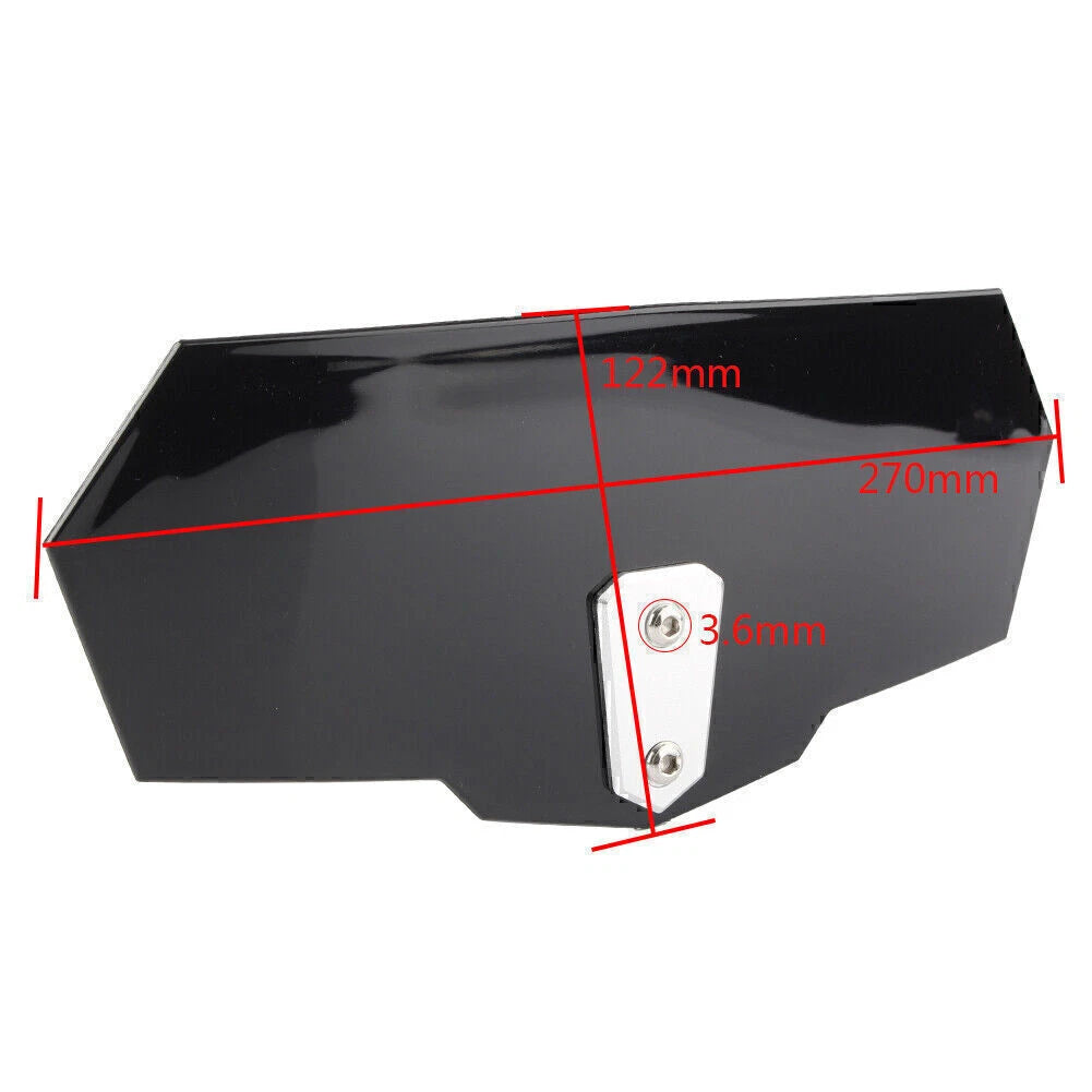 Windshield for Honda Yamaha Suzuki Kawasaki (Black)