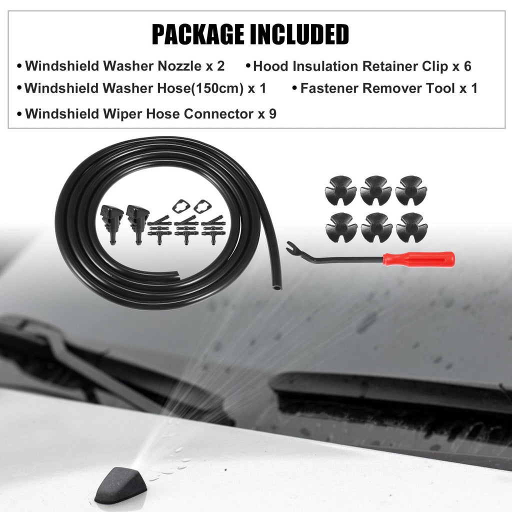 21pcs Front Windshield Washer Nozzle Kit 5116079A for Dodge Avenger (2008–2011)