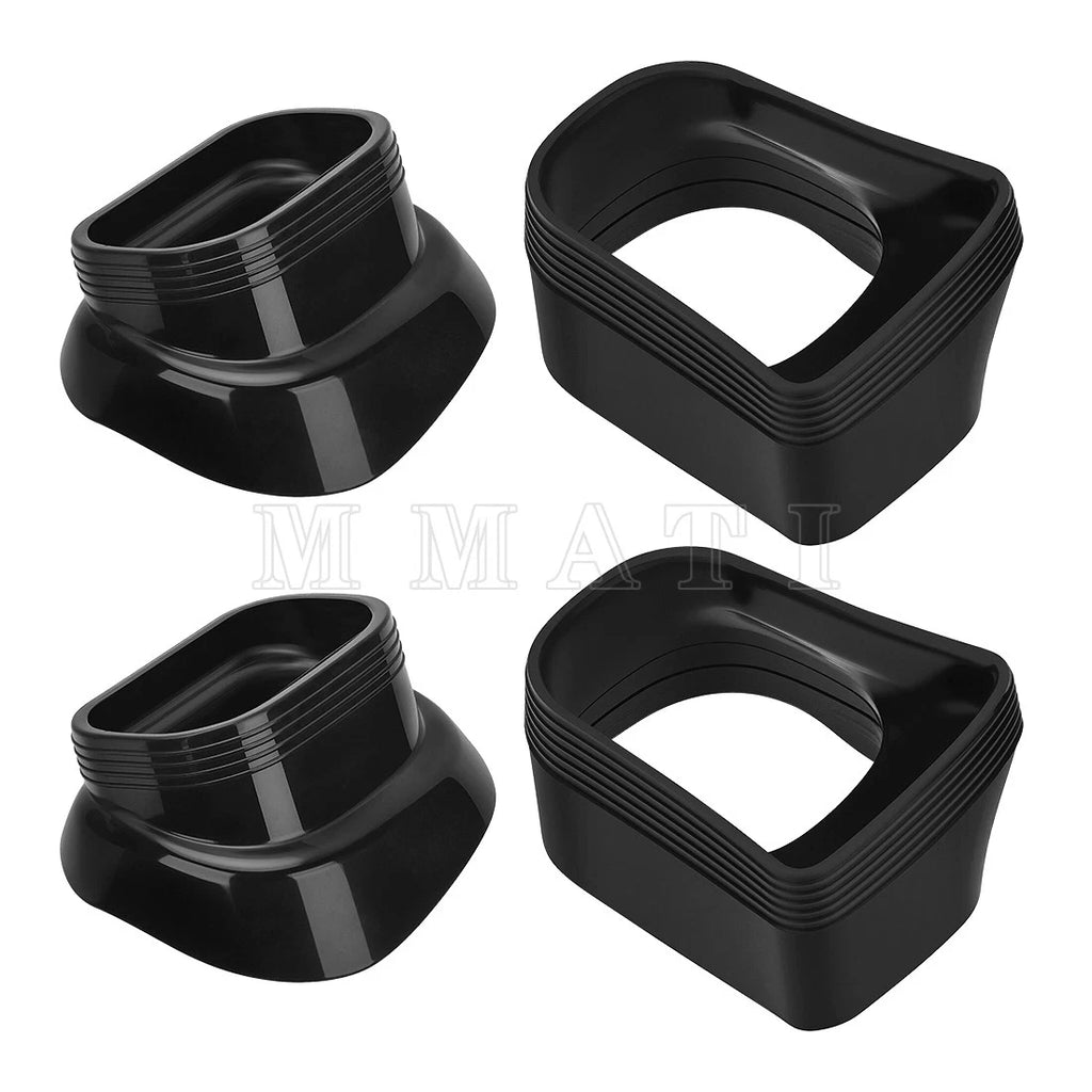 4X Ram Air Direct Rubber Intake Boots for Suzuki GSXR GSX-R 600 750 (1996–2000)