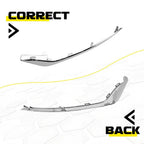 Chrome Front Bumper Fog Light Lamp Strip Trim Pair for Ford Fusion (2019–2020)