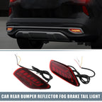 2X Rear Bumper Reflector LED Brake Turn Signal Tail Light for Kia Seltos (2019–2023)