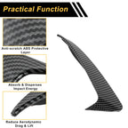 1 Pair Rear Bumper Spoiler for Mercedes-Benz C-Class W205 (2015–2021) Black ABS