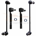 Set of 4 Front Outer Tie Rod Ends & Sway Bar Links for Nissan Rogue