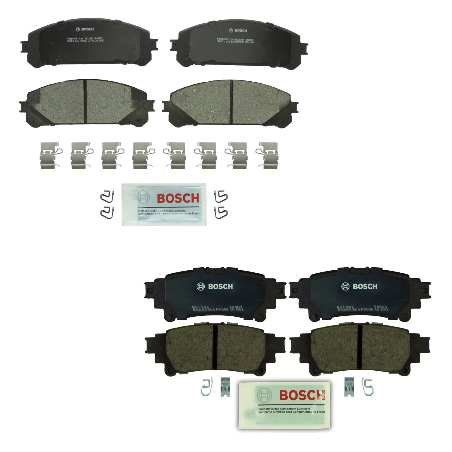 Bosch Quietcast Ceramic Disc Brake Pad Kit for Highlander RX350 (2008–2019)