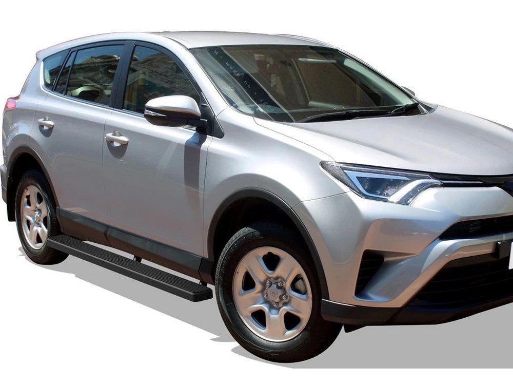 6" Matte Black Running Boards for Toyota RAV4 (2016-2018)