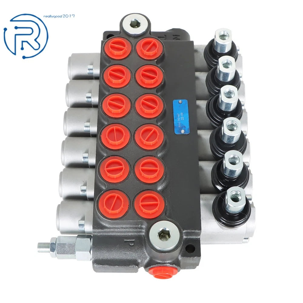 6 Spool Hydraulic Directional Control Valve 11GPM 3600PSI for