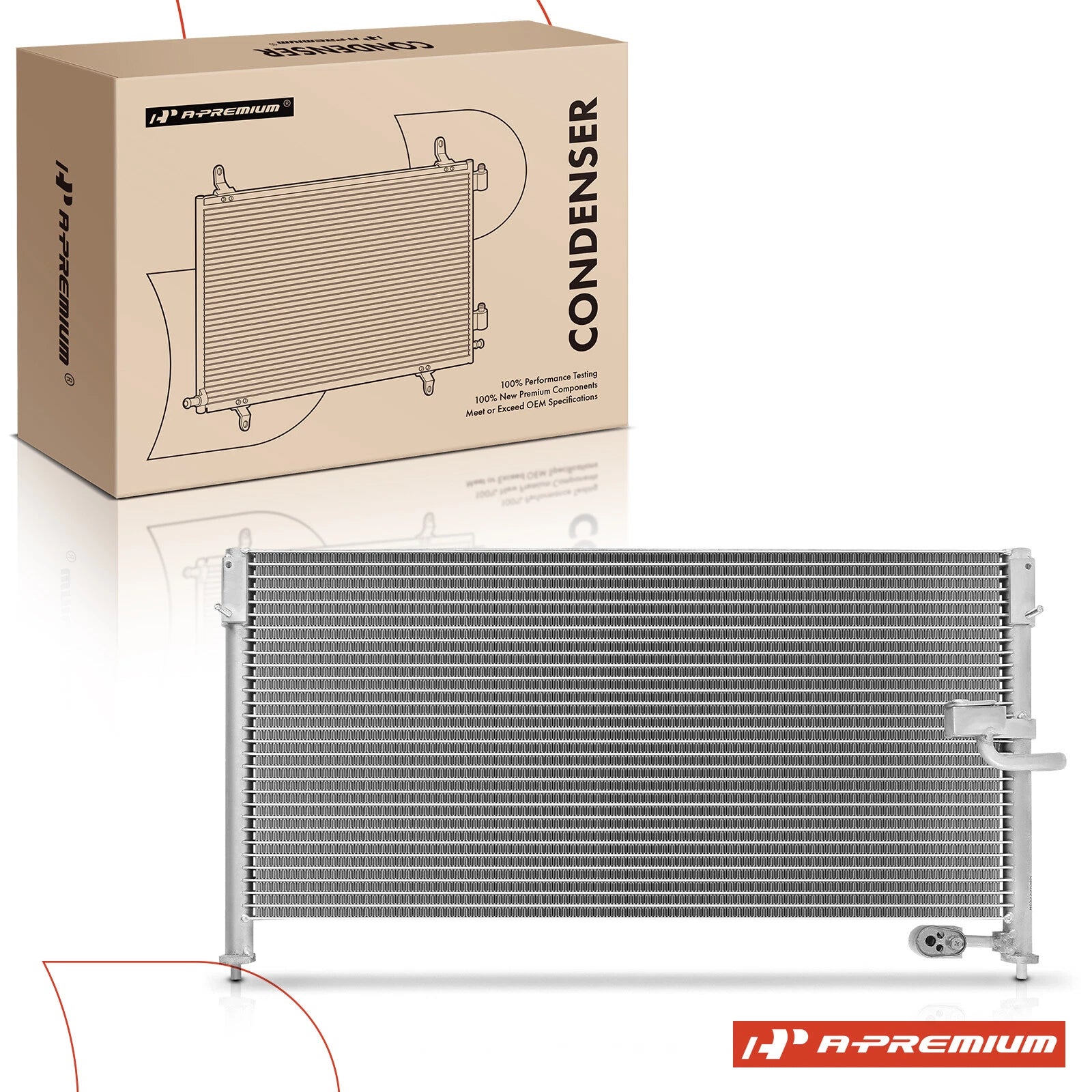 A/C Condenser with Bracket for Honda Accord (1990–1993)