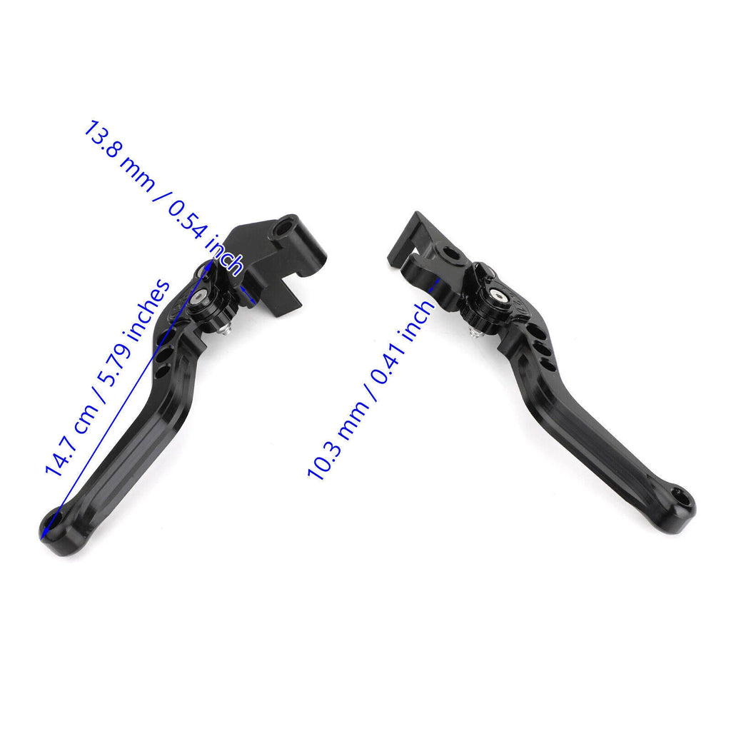 Aluminum Brake Clutch Levers for Kawasaki Ninja 250 300 (2013–2018) Black