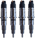 4X Fuel Injector 0445120329 5267035 0986AD1078 for Cummins ISDE4.5 ISDe ISBe (2003–2018)