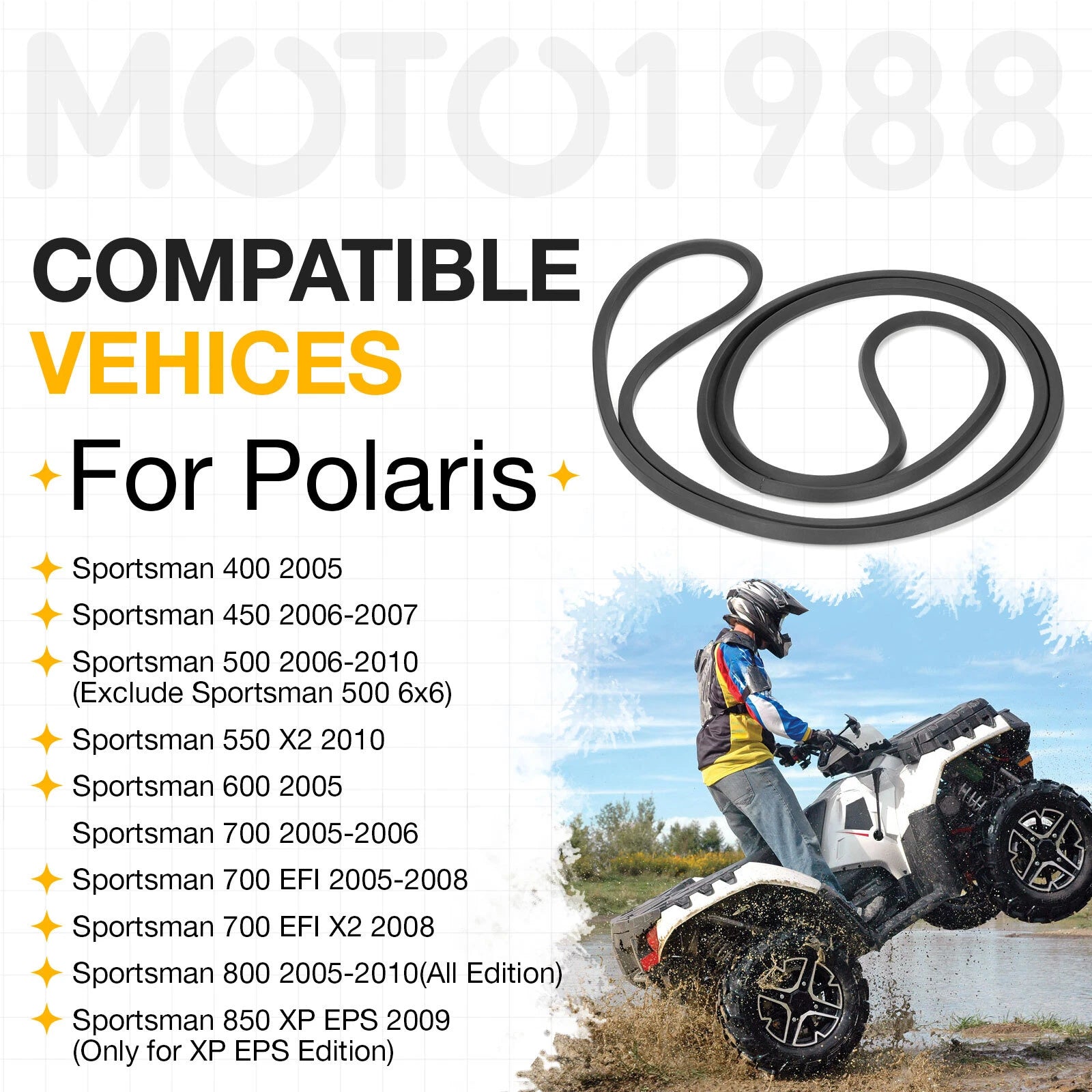 Rubber Seal for Polaris Sportsman 400 500 600 700 800 (2000–2014)