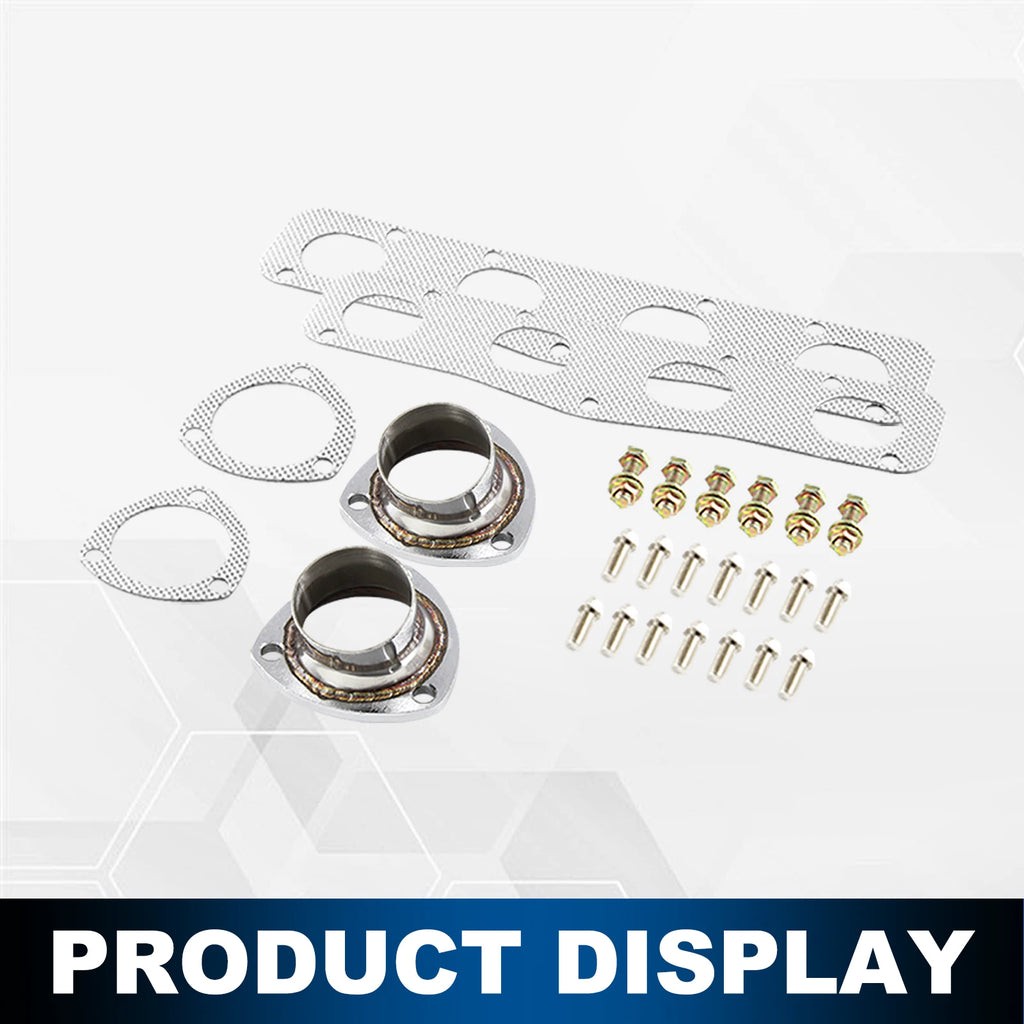 Stainless Steel Shorty Exhaust Header for Chrysler Hemi V8 354 392 (1951–1958)