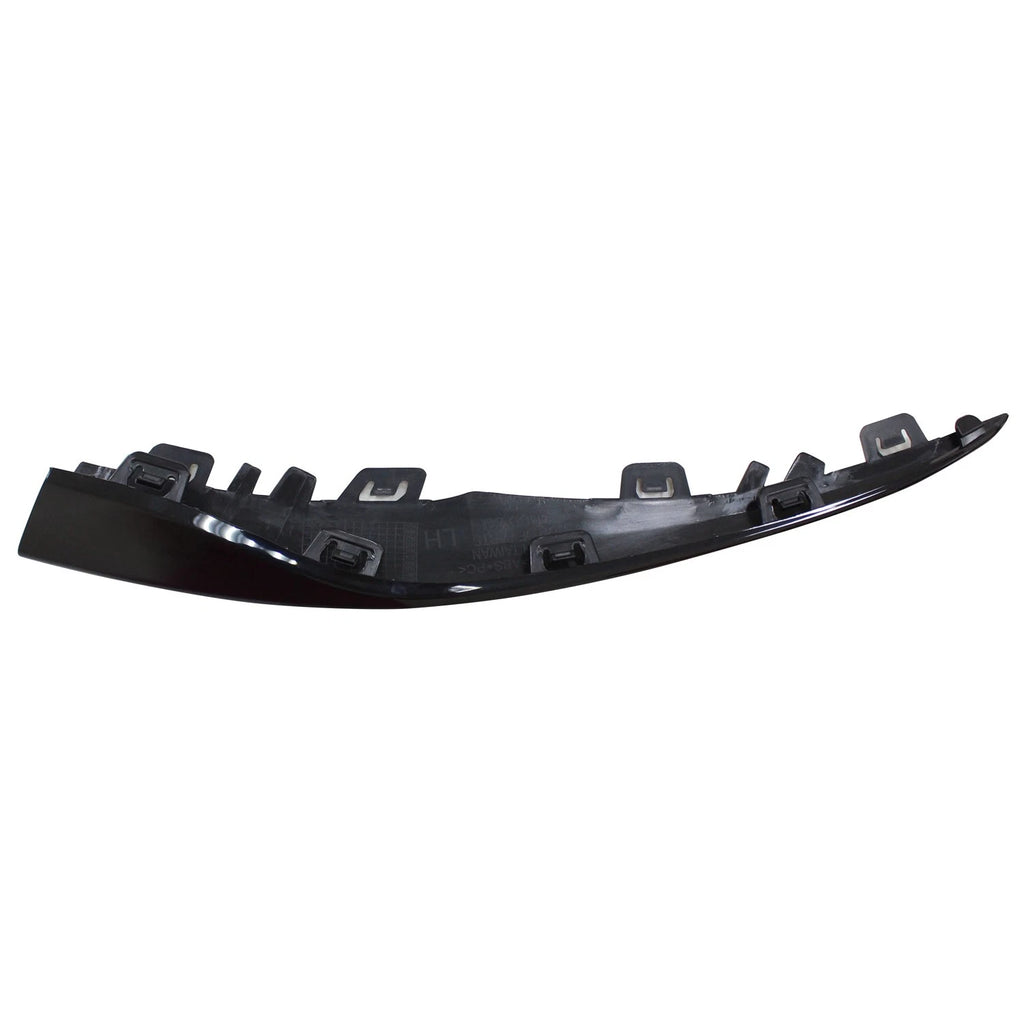 Replacement Black ABS Plastic Front Driver Side Lower Bumper Cover Molding