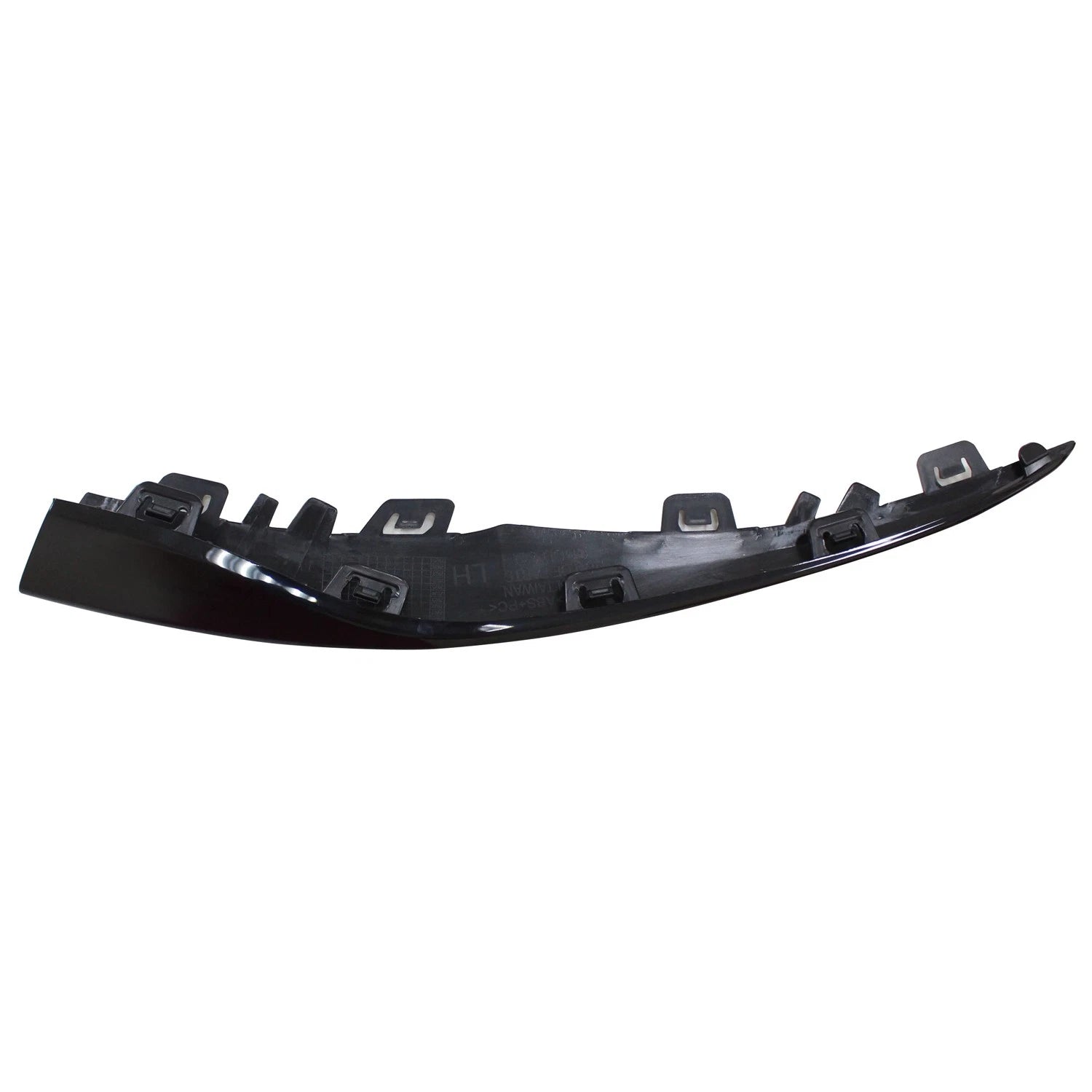Replacement Black ABS Plastic Front Driver Side Lower Bumper Cover Molding