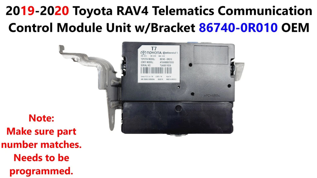 Telematics Communication Control Module for Toyota RAV4 (2019–2020) 86740-0R010