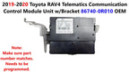 Telematics Communication Control Module for Toyota RAV4 (2019–2020) 86740-0R010
