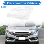 1 Pcs Headlight Lens Cover for Lexus GX460 (2010–2013) PC Clear