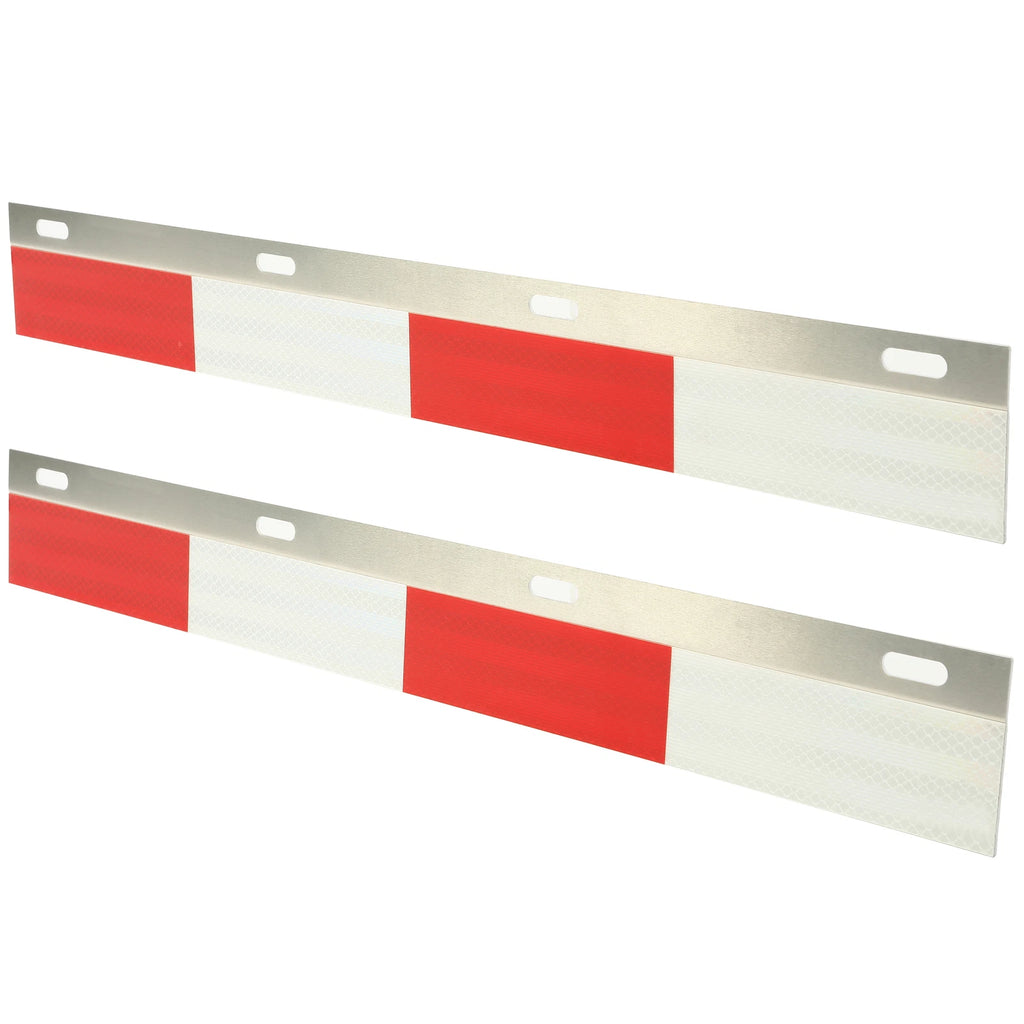 Mud Flap Hanger Reflector Plates for Truck Trailer (24"x3")