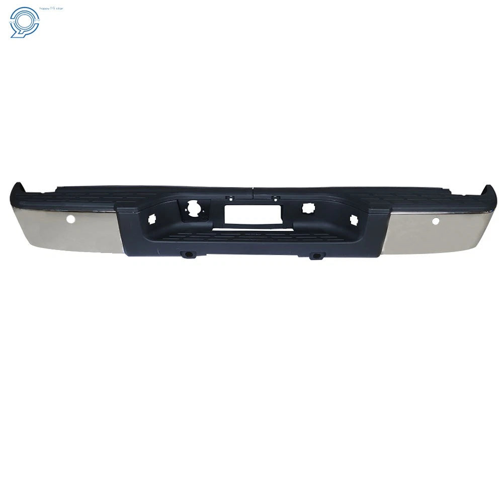 Chrome Rear Bumper Assembly for Chevy Silverado GMC Sierra 1500 (2007-2013)