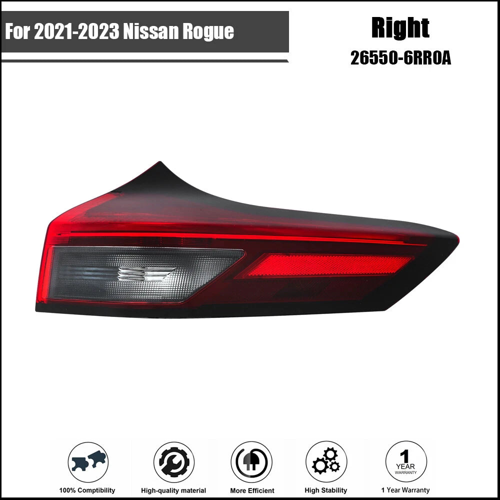 Taillight Assembly for Nissan Rogue (2021–2023) Rear Outer Passenger Side