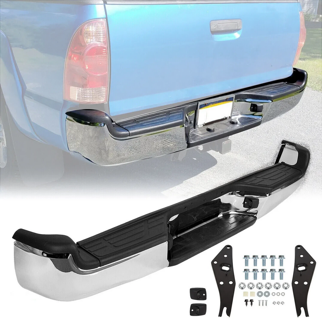 Complete Rear Bumper Assembly for Toyota Tacoma (2005–2015) w/LED Lights