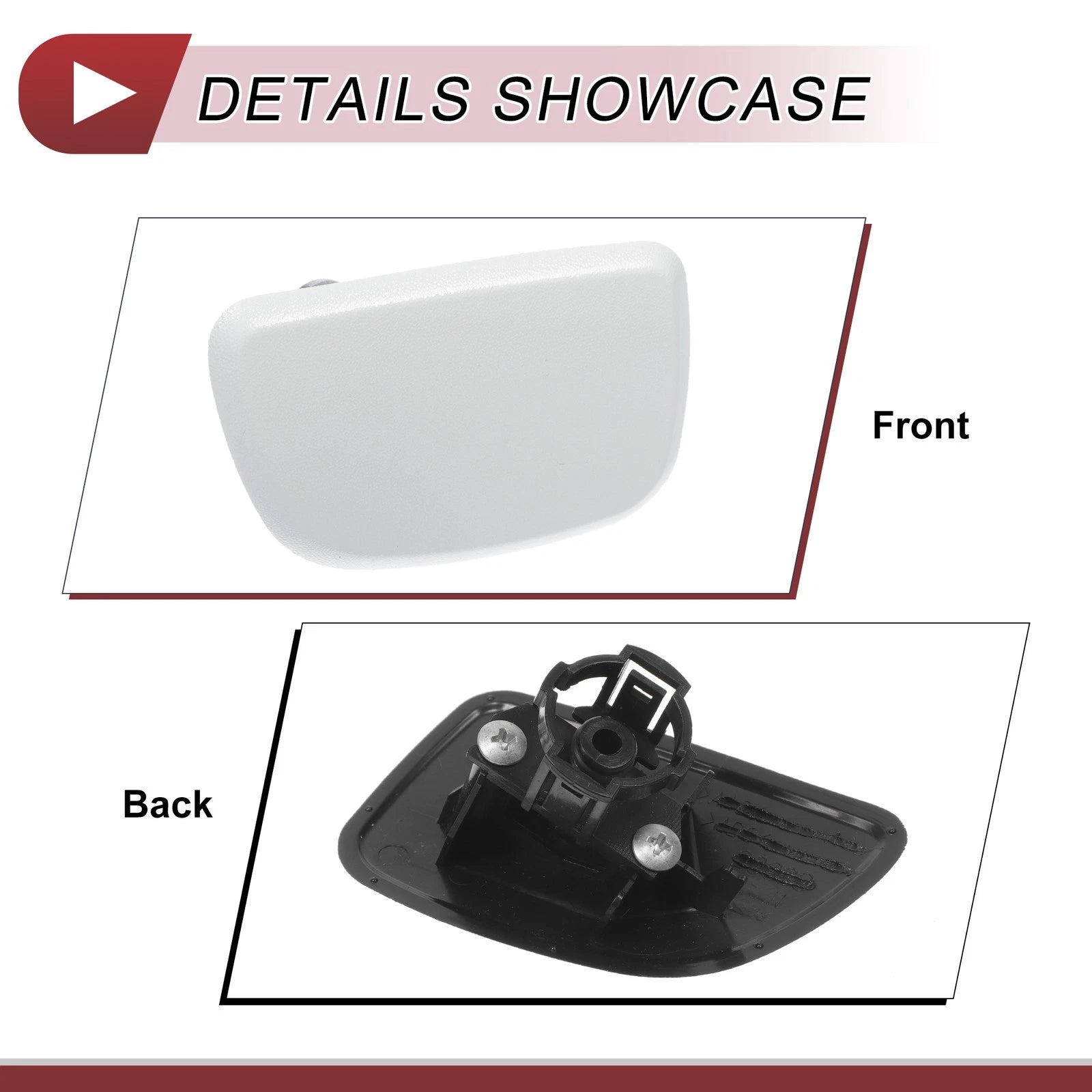 Front Right Washer Nozzle Cover Cap for Subaru Forester (2005–2007) White