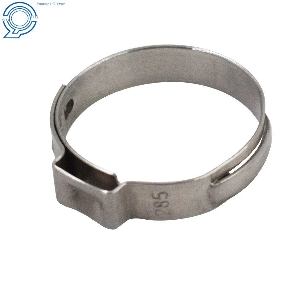 Set of 50 Stainless Steel Clamp Cinch Rings for Tubing