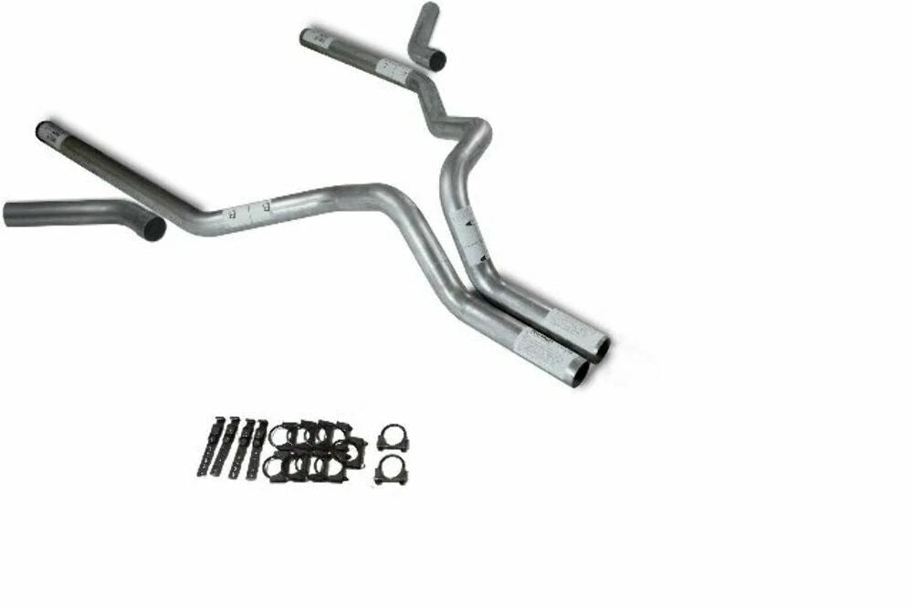 3" Dual Exhaust Kit for Dodge Ram 1500 (2019–2025) - No Muffler, Corner Exit