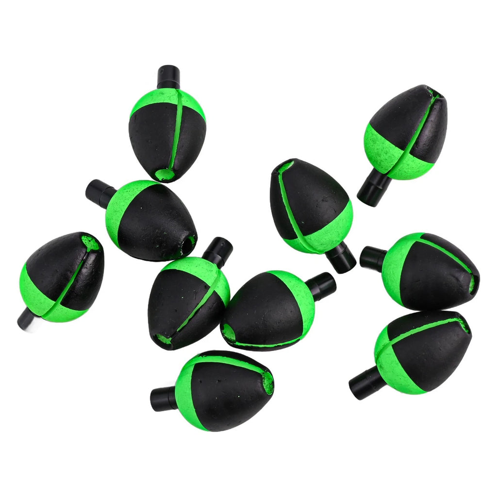 10pcs Long Shot Oval Positioning Floats for Carp Fishing Trout