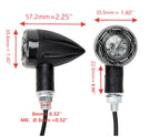 Set of 4 Motorcycle LED Turn Signal Blinker Lights