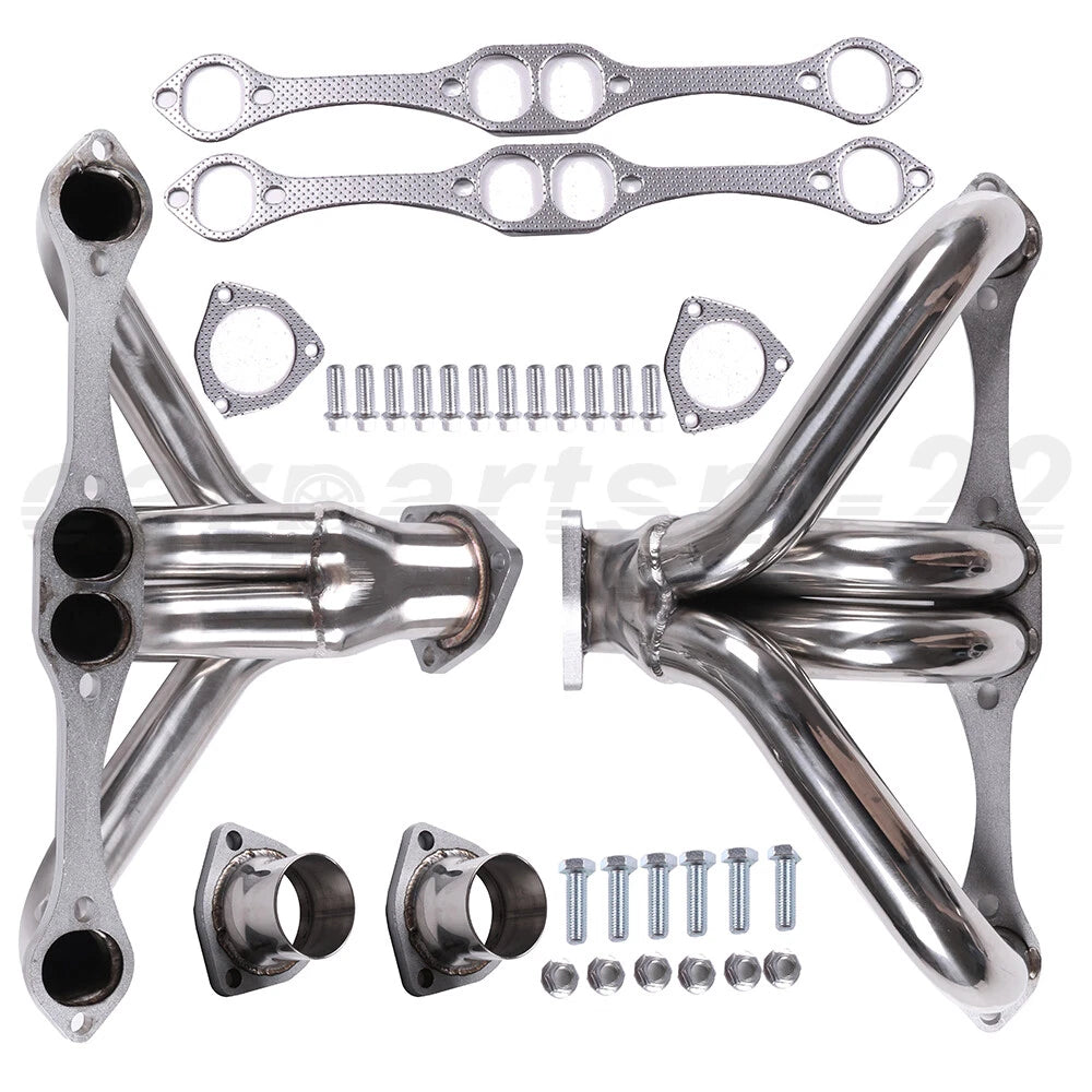 Stainless Exhaust Manifold Header for Chevy Small Block 262-400, 305