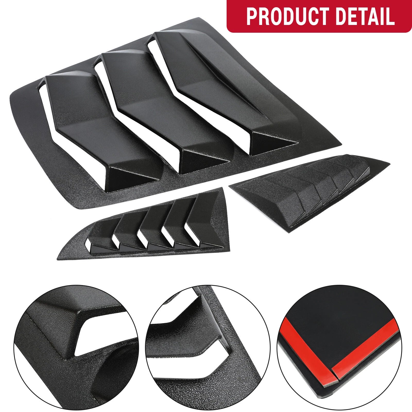 Rear Side Window Louver Sun Shade Cover for Corvette C7 (2014-2019)