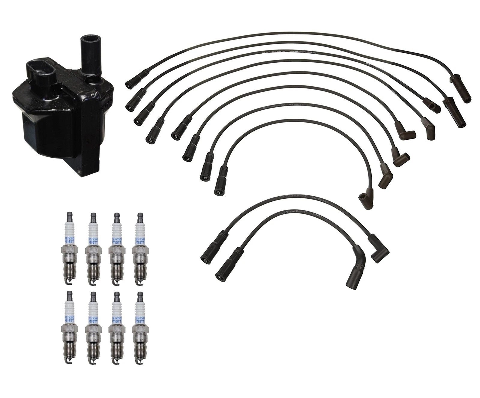 Denso Ignition Coil & Wire Set 8 Platinum for Corvette 5.7L V8 (1997–2004)