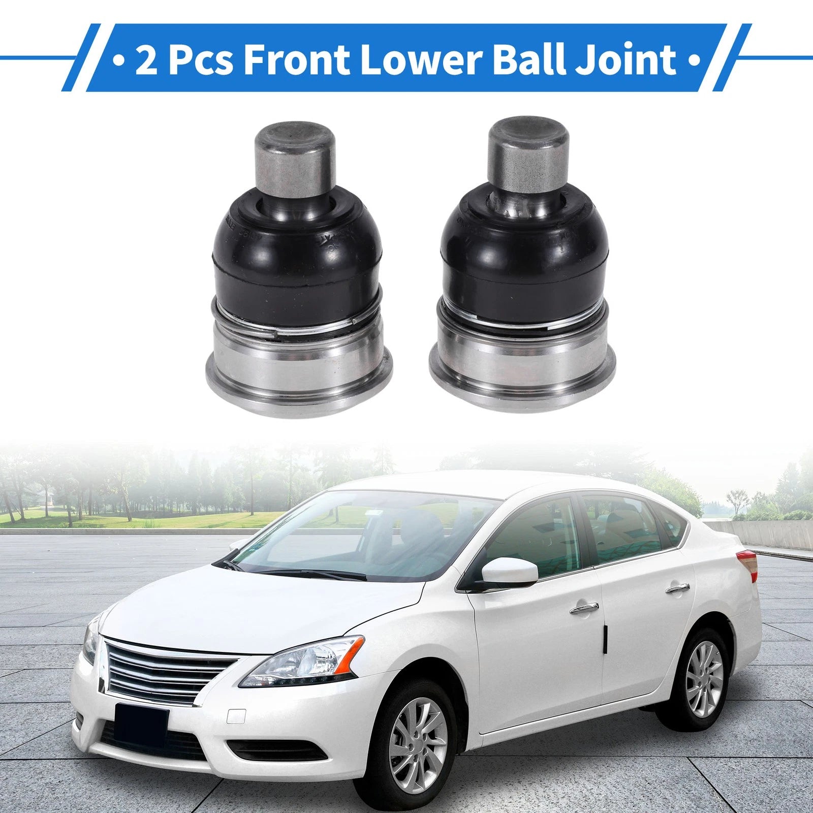 2 Pcs Front Lower Ball Joints for Chevrolet City Express (2015–2018) No.K500223