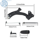 Set of 12 Front Lower Control Arms Tie Rods Sway Bar Kit for Honda CR-V (2007–2011)