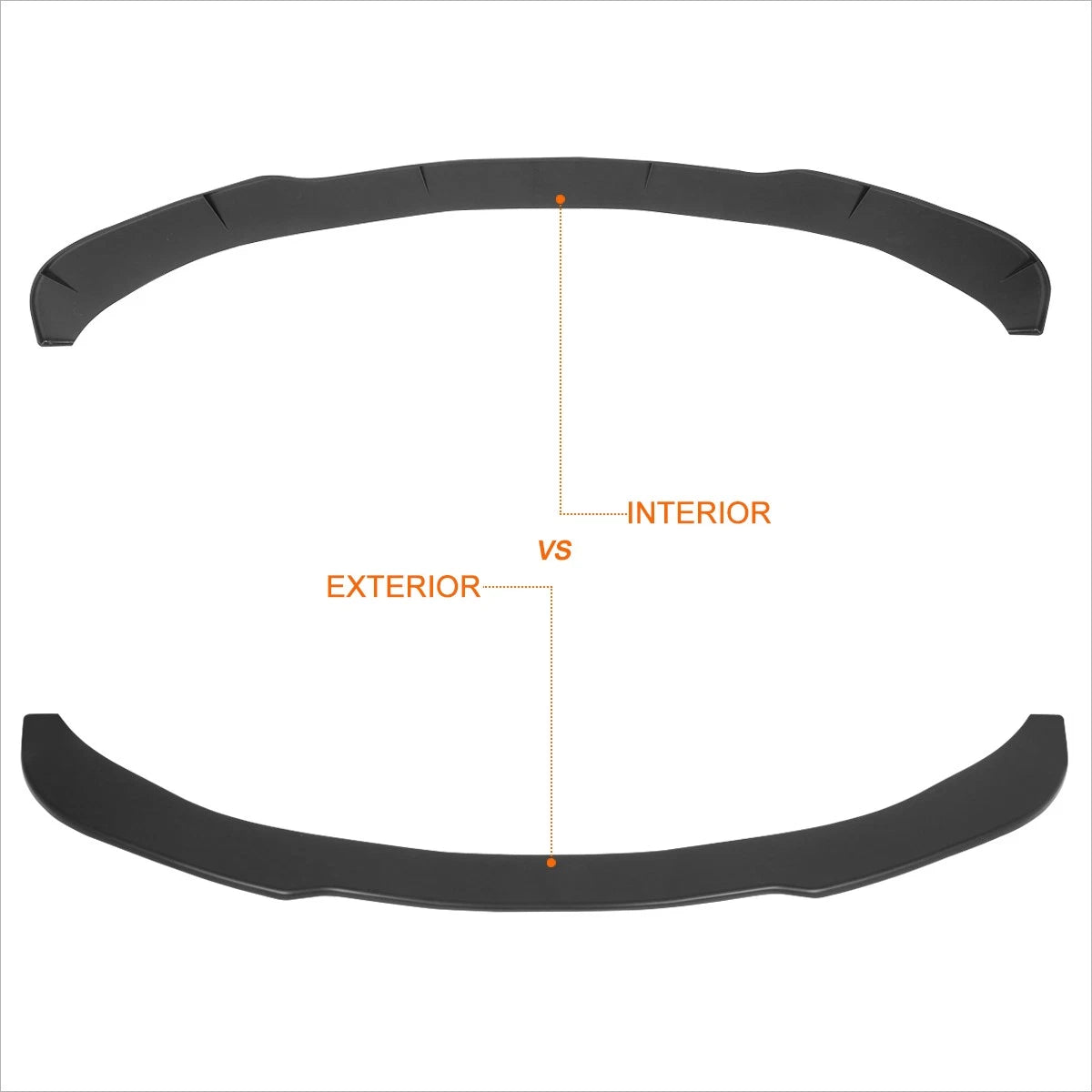 67" Universal Front Lower Bumper Lip Splitter Spoiler Body Kit