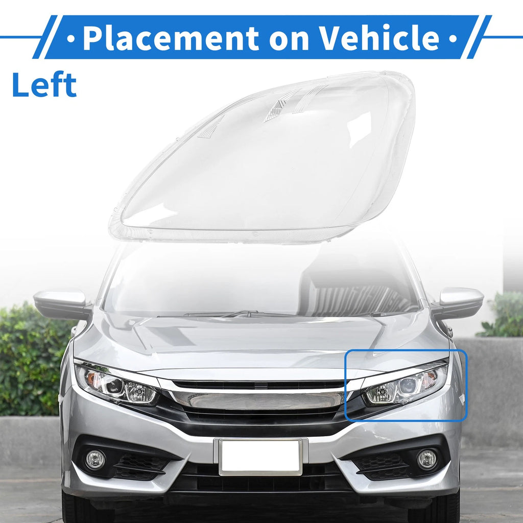 Headlight Lens Cover for Honda CR-V (2005–2006) PC Clear