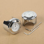 Handlebar Mount Clock & Thermometer for Motorcycle (7/8'' & 1'')