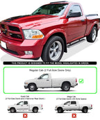 Set of 2 Polished Side Bars for Dodge Ram 1500 2500 3500 (2002-2008)
