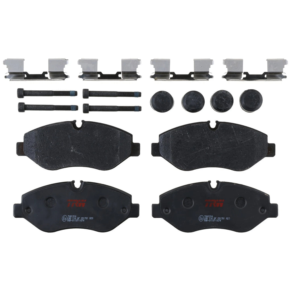 Set of 4 Front Disc Brake Pads for Mercedes Sprinter 2500 (2010–2018)
