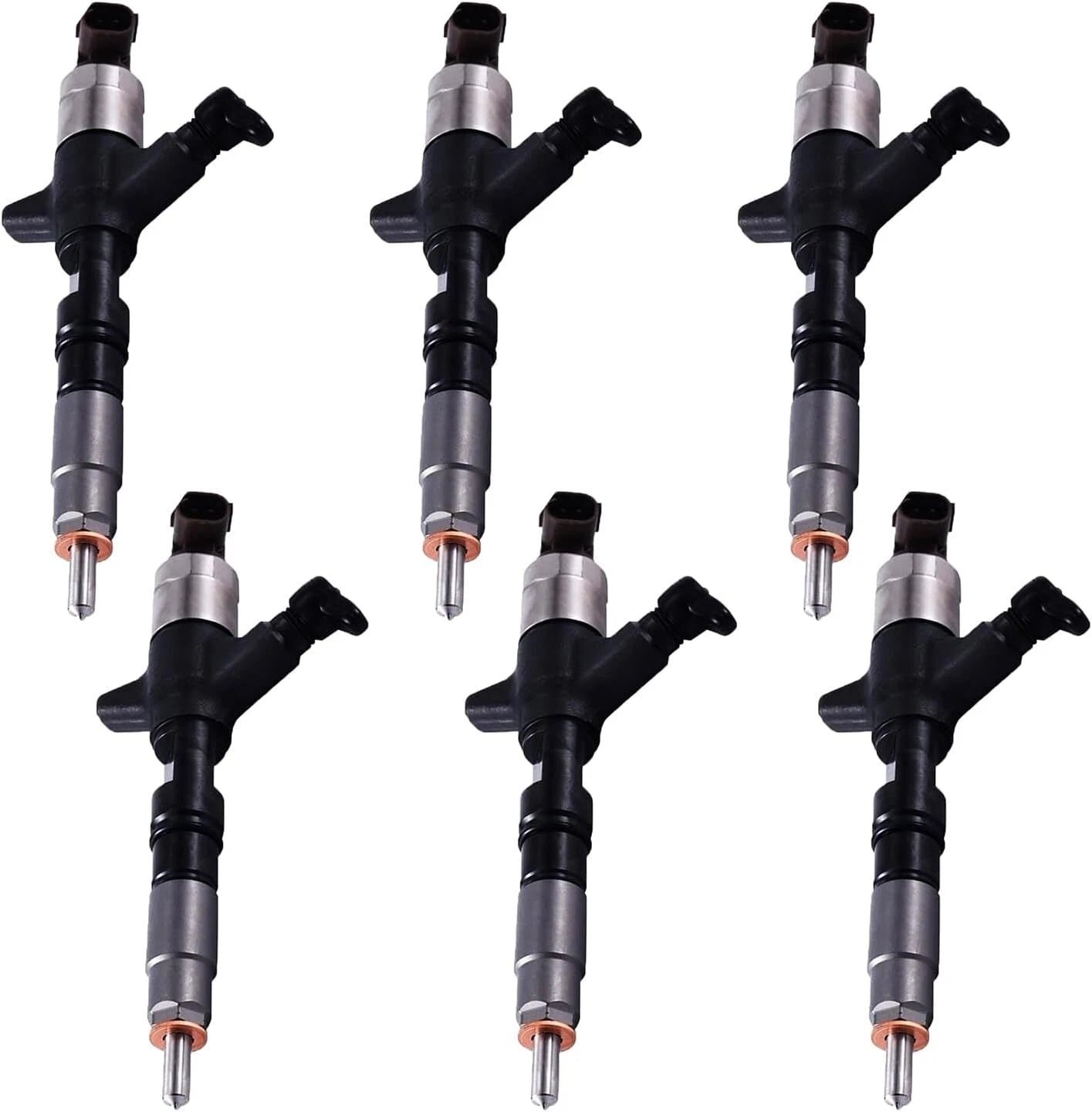 6X Fuel Injector 095000-5550 for Hyundai Excavator Mighty (5.9L)